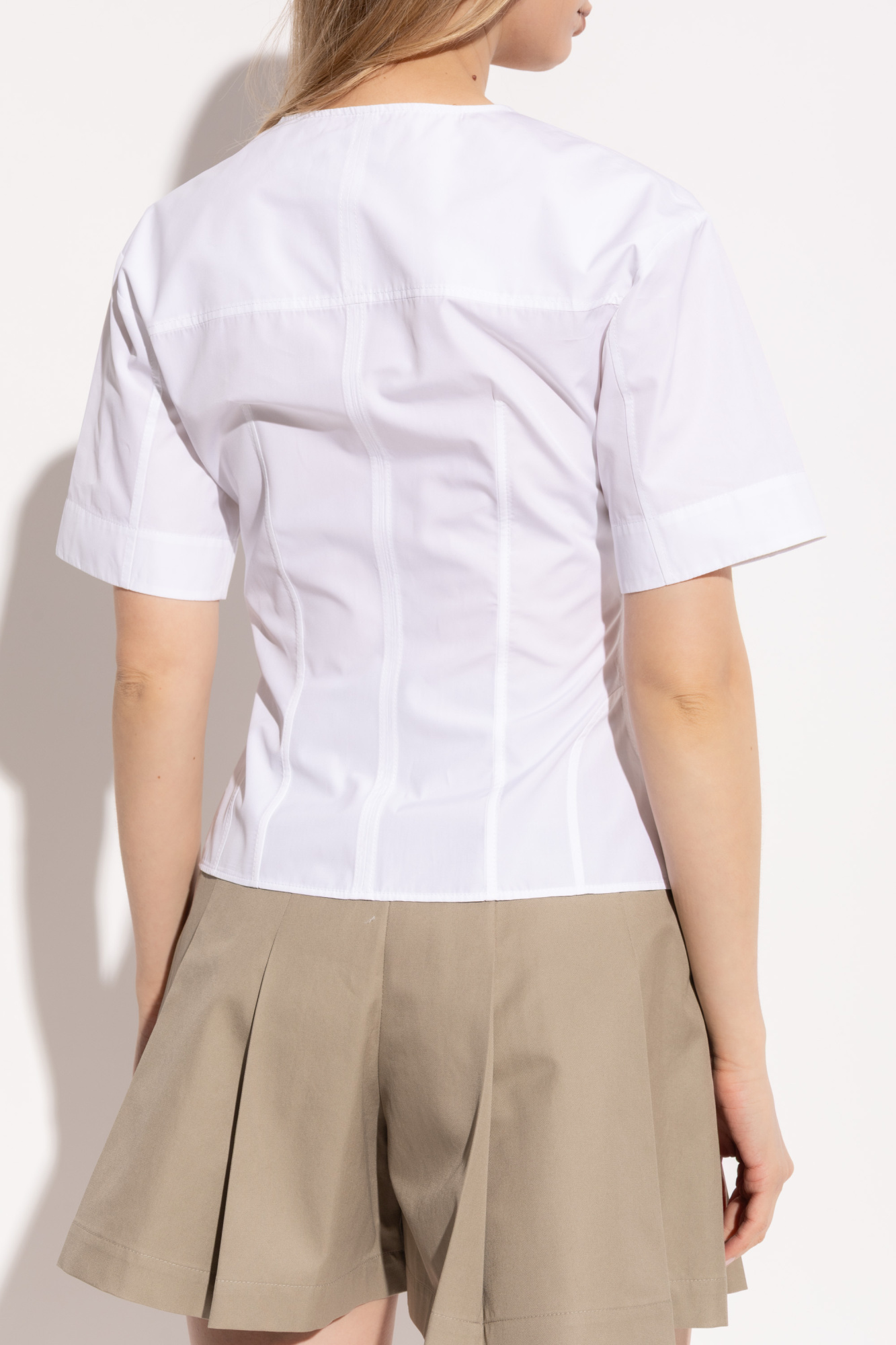 White Cotton short-sleeve top Alexander McQueen - Vitkac AS